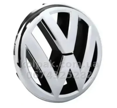 Емблема решітки радіатора Volkswagen Jetta 2005-2011/Golf 6 2007-2009/Passat B6 2006-2011/CC 2008-2012/Tiguan 2008-2011, 150 мм, AVTM, 1800737 — фото 2