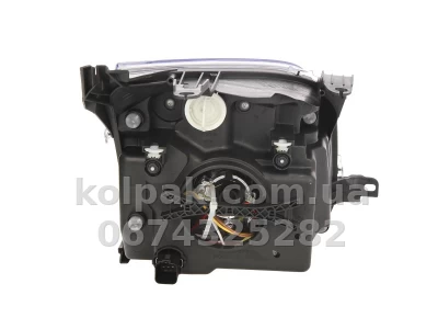 Передня ліва фара Ford Fusion 2006-2012, H4, з помаранчевим покажчиком повороту, електричне регулювання, із моторчиком, Depo, 431-1198LMLD-EM — фото 2