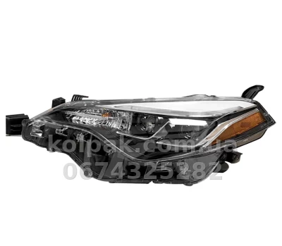 Передня ліва фара Toyota Corolla E17 2016-2019, USA, механічне регулювання, без ламп (LED.WY21W(7440na) W5W), Depo, 31211AKLAS2 Передня ліва фара Toyota Corolla E17 2016-2019, USA, механічне регулювання, без ламп (LED.WY21W(7440na) W5W), Depo, 31211AKLAS2