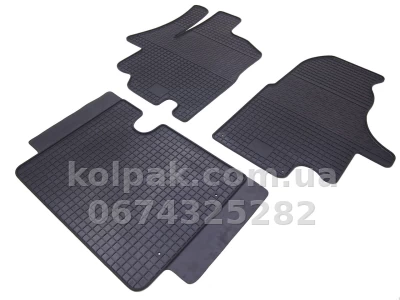 Floor mats for Renault Master 2/Opel Movano 1/Nissan Interstar 1 1998-, 3 pcs, Polytep, 85232 — photo 5