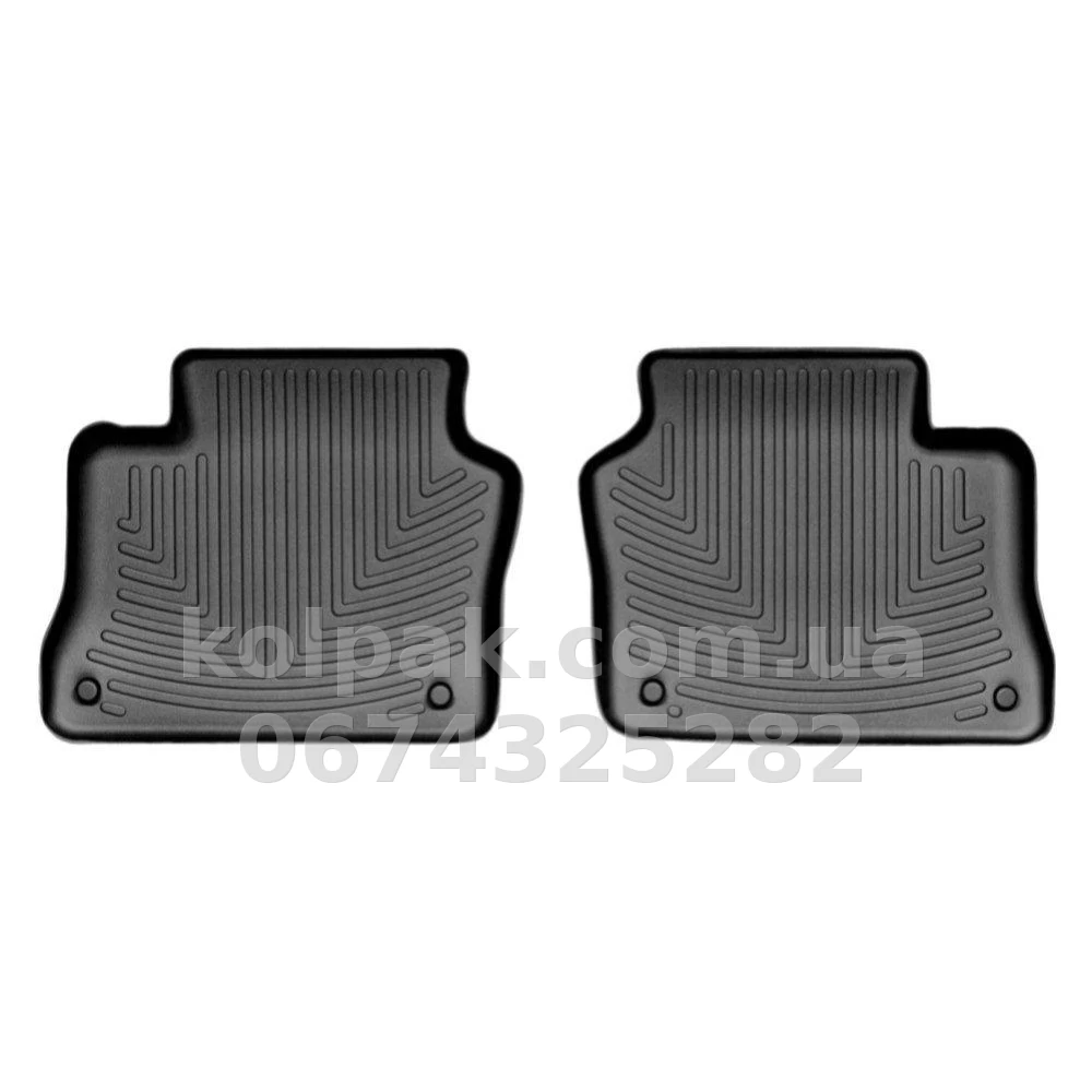 Floor mats for Porsche Panamera 2010-2015, with raised edges, rear, black, Weathertech 442572 Floor mats for Porsche Panamera 2010-2015, with raised edges, rear, black, Weathertech 442572 β photo 1