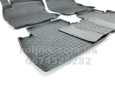 Floor mats for Nissan X-Trail T32 2014-, Rubber, 5 pcs, Seintex, 86240 — photo 6