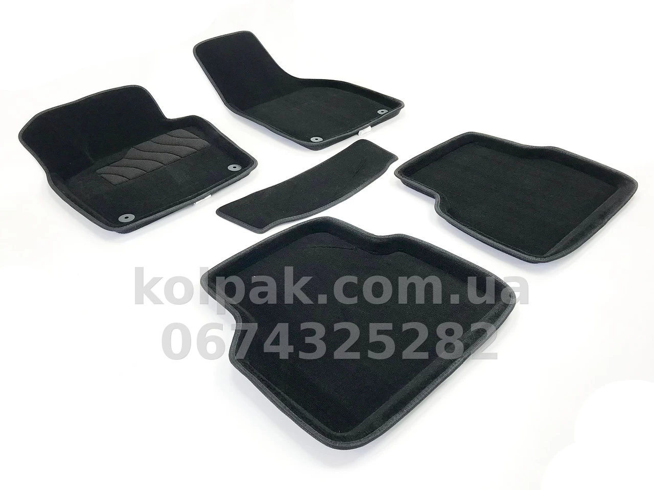 Carpet floor mats for Volkswagen Tiguan 2008-2016, black, 5 pcs, Seintex, 83712 Carpet floor mats for Volkswagen Tiguan 2008-2016, black, 5 pcs, Seintex, 83712 β photo 1