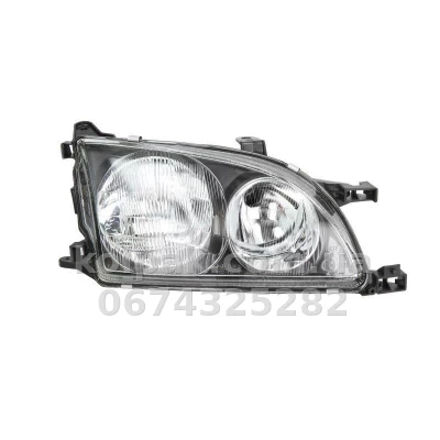 Передня права фара Toyota Avensis 1997-2010, H7/H1, електричне регулювання, Depo, 212-1187R-LD-EM