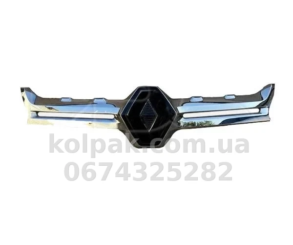 Решітка радіатора Renault Duster 2015-2018, зовнішня, хромована, AVTM, 185627997 Решітка радіатора Renault Duster 2015-2018, зовнішня, хромована, AVTM, 185627997 — фото 1
