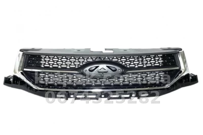 Решітка радіатора Chery Tiggo 2 2016-, чорна + молдинг, AVTM, 181512990
