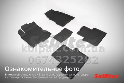 Floor mats for Mazda CX-5 2012-2017, Rubber, 5 pcs, Seintex, 82717 — photo 2