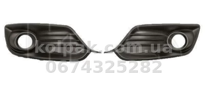 Решітка бампера Renault Megane 3 2014-2016, без отвору для протитуманної фари, ліва+права, AVTM, 261520438R, 5646 911 Решітка бампера Renault Megane 3 2014-2016, без отвору для протитуманної фари, ліва+права, AVTM, 261520438R, 5646 911