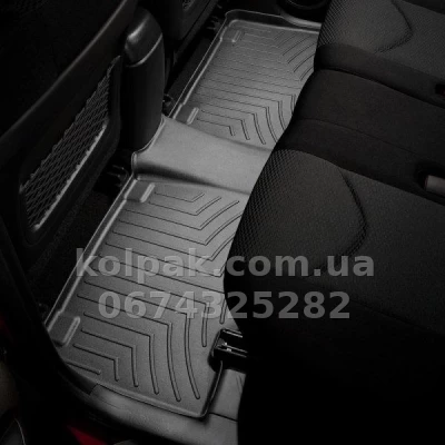 Floor mats for Toyota Rav4 2006-2012, Long, with raised edges, rear, black, Weathertech 440722 Floor mats for Toyota Rav4 2006-2012, Long, with raised edges, rear, black, Weathertech 440722 β photo 2
