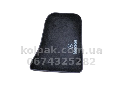 Ворсові килимки в салон Mercedes-Benz E-Class W124 1984-1997, чорні, 5 шт., AVTM BLCCR1339 Ворсові килимки в салон Mercedes-Benz E-Class W124 1984-1997, чорні, 5 шт., AVTM BLCCR1339 — фото 3