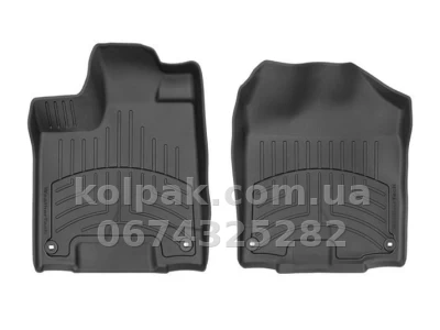 Килимки в салон Honda Passport 2019-, передні, чорні, Weathertech 448391IM