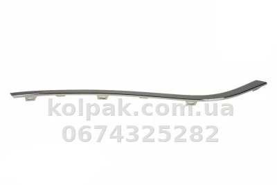Правий молдинг решітки бампера Volkswagen Passat B7 2011-2015, USA, хром, AVTM, 5618531022ZZ, 187439922 Правий молдинг решітки бампера Volkswagen Passat B7 2011-2015, USA, хром, AVTM, 5618531022ZZ, 187439922