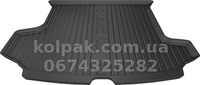 Boot mat for Skoda Kodiaq 2017-, 7 seats, with side recesses, folded 3 row, Dry-Zone, Frogum FG DZ402713 — photo 2