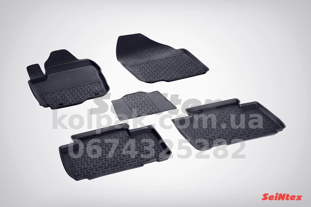 Floor mats for Toyota Rav4 2012-2018, Rubber, 5 pcs, Seintex, 84781 Floor mats for Toyota Rav4 2012-2018, Rubber, 5 pcs, Seintex, 84781 β photo 1