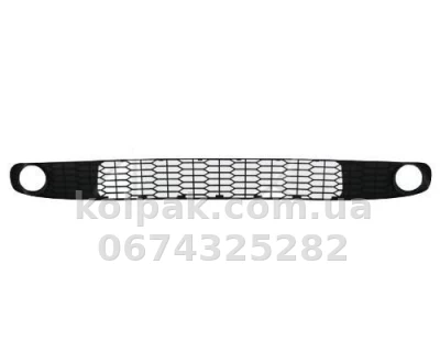 Решітка бампера Renault Symbol 2 2008-2013, без отвору для протитуманної фари, середня, AVTM, 7701210071, 5639 910 Решітка бампера Renault Symbol 2 2008-2013, без отвору для протитуманної фари, середня, AVTM, 7701210071, 5639 910