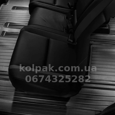 Килимки в салон Mazda CX-9 2007-, 2/3 ряд, з бортиком, задні, чорні, Weathertech 441532 — фото 2