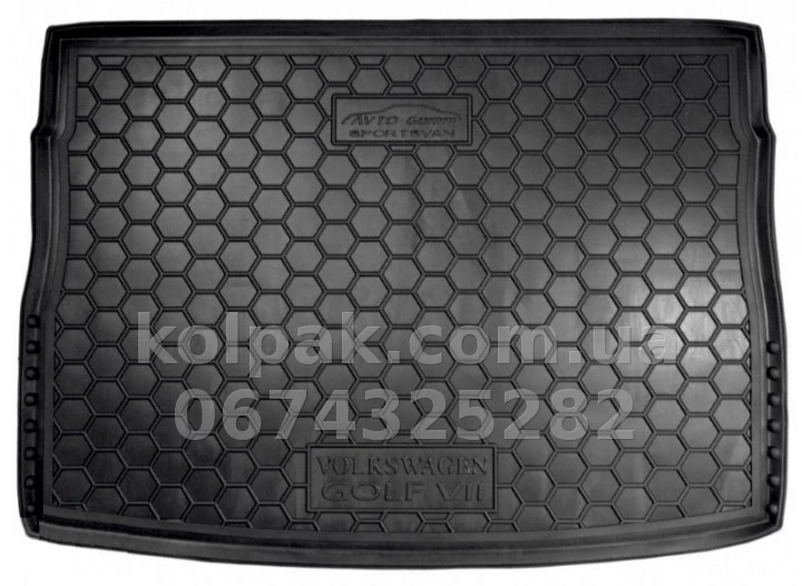 Boot mat for Volkswagen Golf 7 Sportsvan 2013-, 111499 Avto-Gumm Boot mat for Volkswagen Golf 7 Sportsvan 2013-, 111499 Avto-Gumm β photo 1