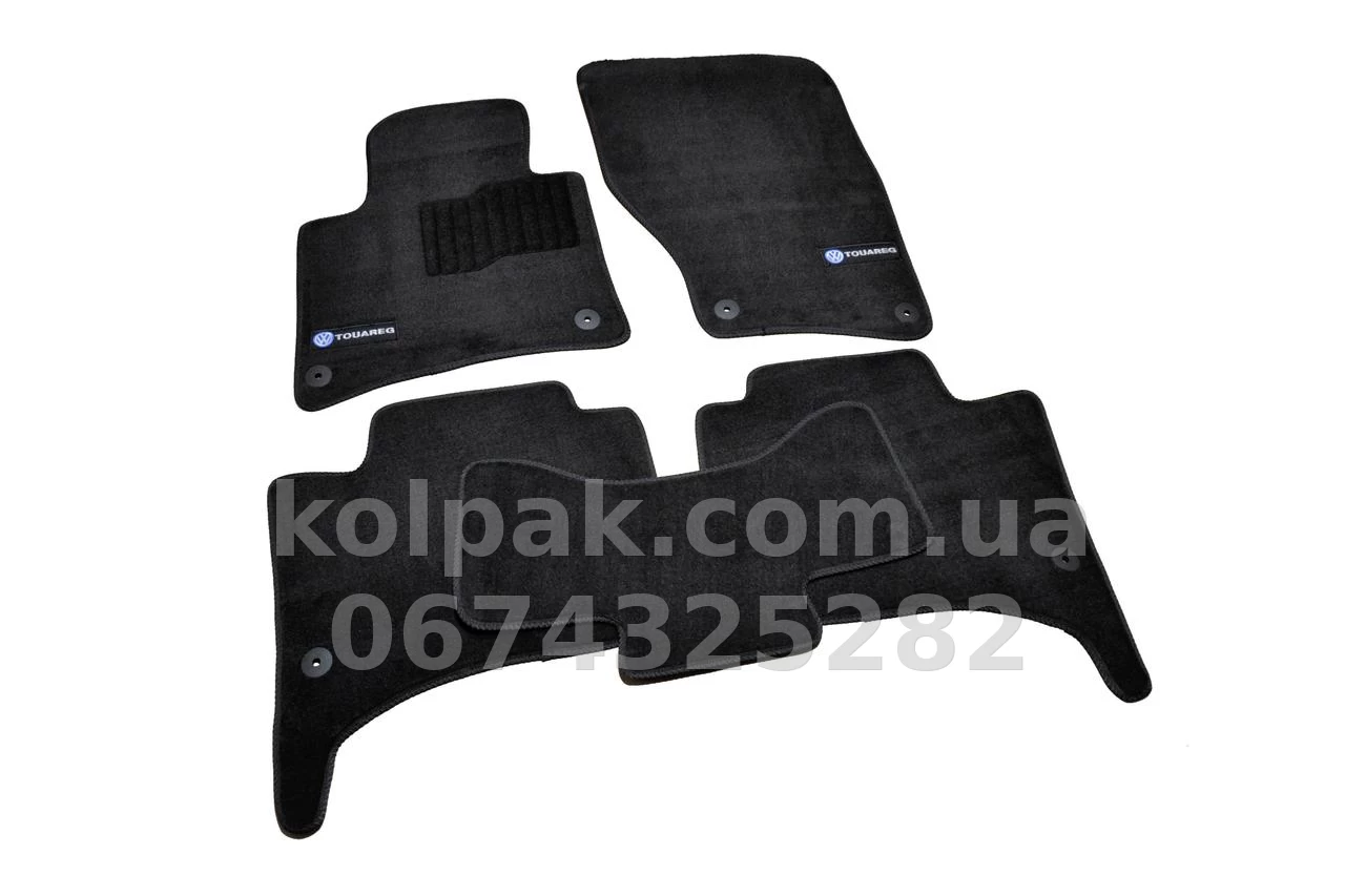 Ворсові килимки в салон Volkswagen Touareg 2010-, Premium, чорні, AVTM BLCLX1688 Ворсові килимки в салон Volkswagen Touareg 2010-, Premium, чорні, AVTM BLCLX1688 — фото 1