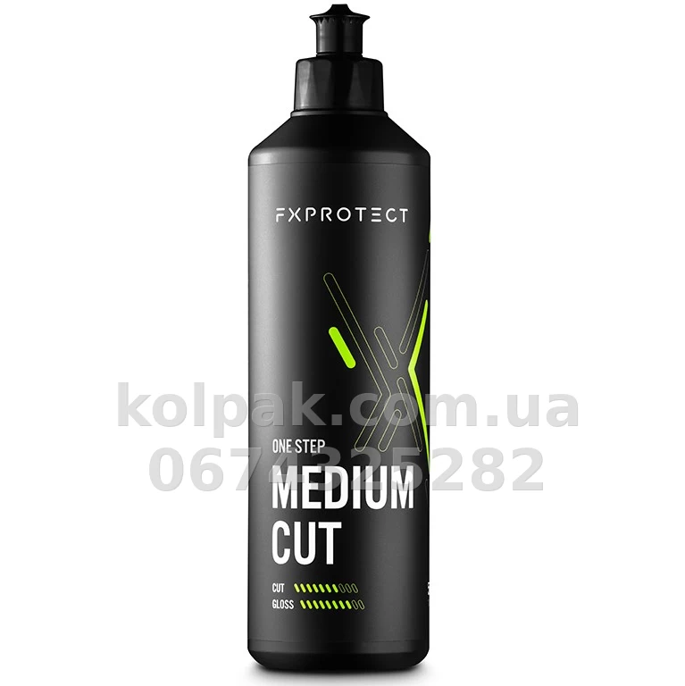 Średnioziarnista, jednoetapowa pasta polerska na bazie wody FX Protect Medium Cut 0.5 L FX Protect K9GXLR-456-1 Średnioziarnista, jednoetapowa pasta polerska na bazie wody FX Protect Medium Cut 0.5 L FX Protect K9GXLR-456-1 — zdjęcie 1