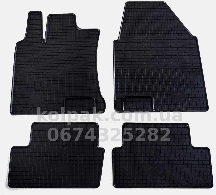 Floor mats for Nissan Qashqai+2 2008-2014, with plastic clips RN2, 4 pcs, Stingray, 1014044 Floor mats for Nissan Qashqai+2 2008-2014, with plastic clips RN2, 4 pcs, Stingray, 1014044 β photo 1