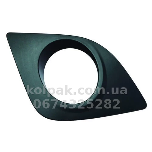 Ліва решітка бампера Toyota Corolla E17 2013-2016, L/LE, USA, з отвором для протитуманної фари, чорна, AVTM, 8148102340, 187052917 Ліва решітка бампера Toyota Corolla E17 2013-2016, L/LE, USA, з отвором для протитуманної фари, чорна, AVTM, 8148102340, 187052917 — фото 1