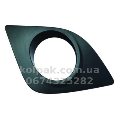 Ліва решітка бампера Toyota Corolla E17 2013-2016, L/LE, USA, з отвором для протитуманної фари, чорна, AVTM, 8148102340, 187052917