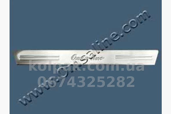 Chrome door sill trims (2 pcs) Daihatsu Sirion 2005-2009, OmsaLine, 2302091 Chrome door sill trims (2 pcs) Daihatsu Sirion 2005-2009, OmsaLine, 2302091 β photo 1