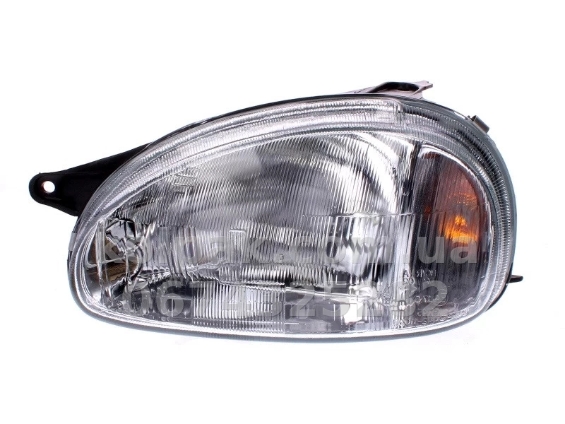 Передня ліва фара Opel Combo/Corsa B 1994-2000, H4, механічне регулювання, Depo, 442-1102L-LD-E Передня ліва фара Opel Combo/Corsa B 1994-2000, H4, механічне регулювання, Depo, 442-1102L-LD-E — фото 1
