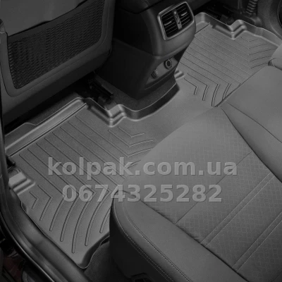 Floor mats for Kia Sorento 2015-, with raised edges, rear, black, Weathertech 447702 — photo 2