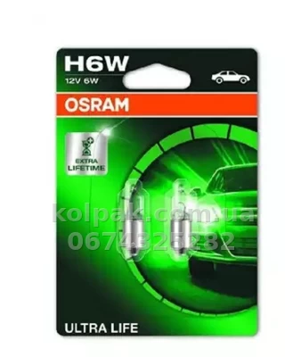 Автомобільна лампа H6W Ultra Life 12V 6W BAX9s (блістер 2 шт.) Автомобільна лампа H6W Ultra Life 12V 6W BAX9s (блістер 2 шт.) — фото 4