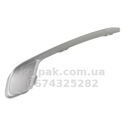 Правий молдинг решітки бампера BMW X3 F25 2014-2017, X-Line, сірий металік, AVTM, 51117413922, 181428916 Правий молдинг решітки бампера BMW X3 F25 2014-2017, X-Line, сірий металік, AVTM, 51117413922, 181428916
