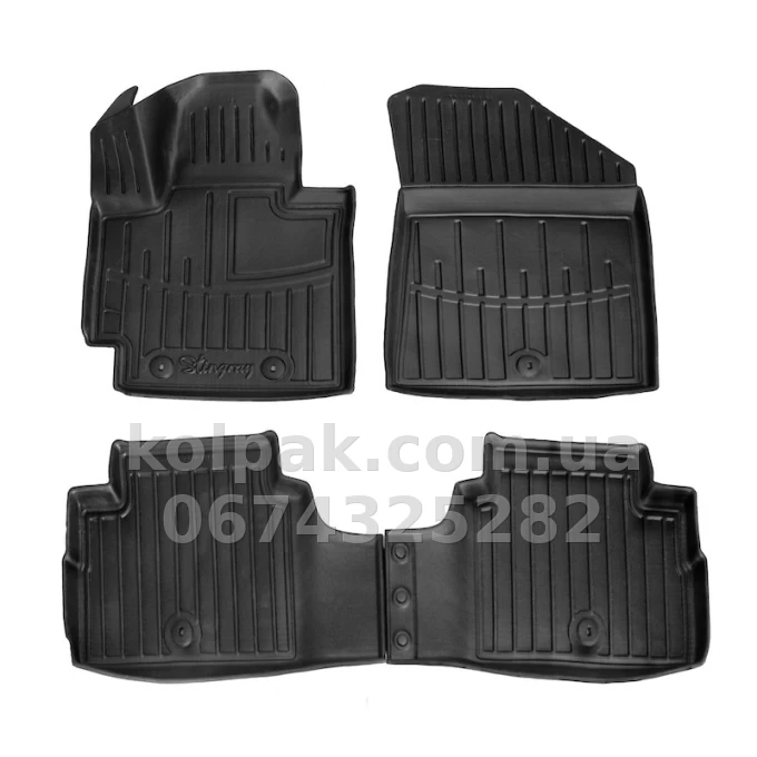 Polyurethane floor mats for KIA Soul PS 2013-2019 with raised edges, 4 pcs Stingray 5010184 Polyurethane floor mats for KIA Soul PS 2013-2019 with raised edges, 4 pcs Stingray 5010184 β photo 1
