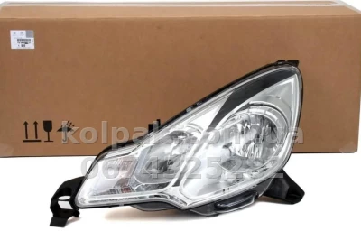 Передня ліва фара Citroen C3 2013-2016, електричне регулювання, із коректором, без ламп (H7/H1/PY21W/W5W), Depo, 5521134LMLDEM7 — фото 2
