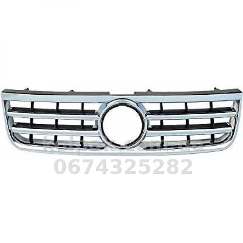 Решітка радіатора Volkswagen Touareg 2002-2006, хромована/чорна, AVTM, 187404990 Решітка радіатора Volkswagen Touareg 2002-2006, хромована/чорна, AVTM, 187404990 — фото 1