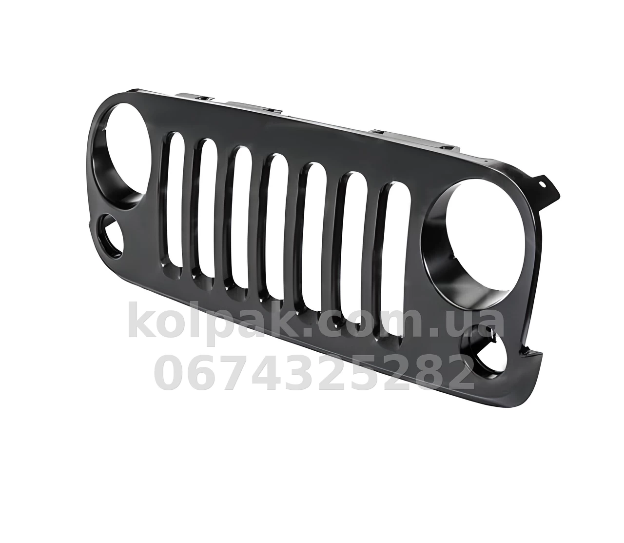 Radiator grille Jeep Wrangler 2007-2018, black, AVTM, 183811990 Radiator grille Jeep Wrangler 2007-2018, black, AVTM, 183811990 β photo 1