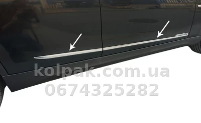 Chrome door moulding covers (4 pcs, stainless steel) Audi A3 2012-/Fiat Tipo/Honda Civic 2016-, OmsaLine, 2542131 Chrome door moulding covers (4 pcs, stainless steel) Audi A3 2012-/Fiat Tipo/Honda Civic 2016-, OmsaLine, 2542131 β photo 3
