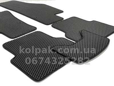 Килимки в салон Volkswagen Tiguan 2007-2016, EVA, чорні, 5 шт., AVTM BLCEV1684 — фото 5