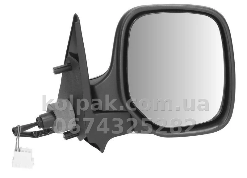 Праве бічне дзеркало Citroen Berlingo/Peugeot Partner 1996-2008, у зборі, механічне регулювання, AVTM, 8148PP, 189234974 Праве бічне дзеркало Citroen Berlingo/Peugeot Partner 1996-2008, у зборі, механічне регулювання, AVTM, 8148PP, 189234974 — фото 1