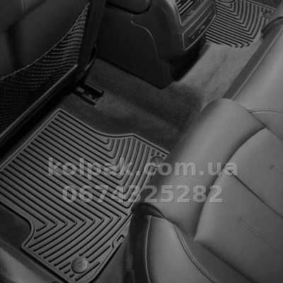 Floor mats for Audi A6 2012-, rear, black, Weathertech W301 — photo 2