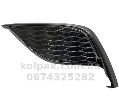 Ліва решітка бампера Toyota Camry XV70 2021-, SE/XSE, без отвору для протитуманної фари, чорна, AVTM, 8148206200, 187091911