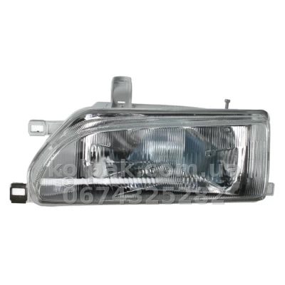 Передня ліва фара Toyota Corolla 1987-1992, H4, механічне регулювання, Depo, 212-1140L-LD-E Передня ліва фара Toyota Corolla 1987-1992, H4, механічне регулювання, Depo, 212-1140L-LD-E