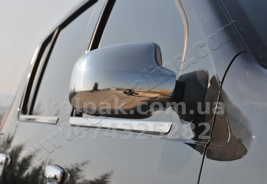 Chrome mirror covers (2 pcs) Dacia Logan/Sandero/Duster 2005-/2012-, OmsaLine, 2003111 Chrome mirror covers (2 pcs) Dacia Logan/Sandero/Duster 2005-/2012-, OmsaLine, 2003111 β photo 1