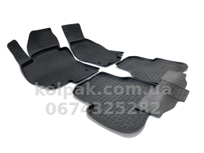 Floor mats for Volkswagen Passat B7/Passat/Passat CC 2011-2015, Rubber, 5 pcs, Seintex, 82715 — photo 2