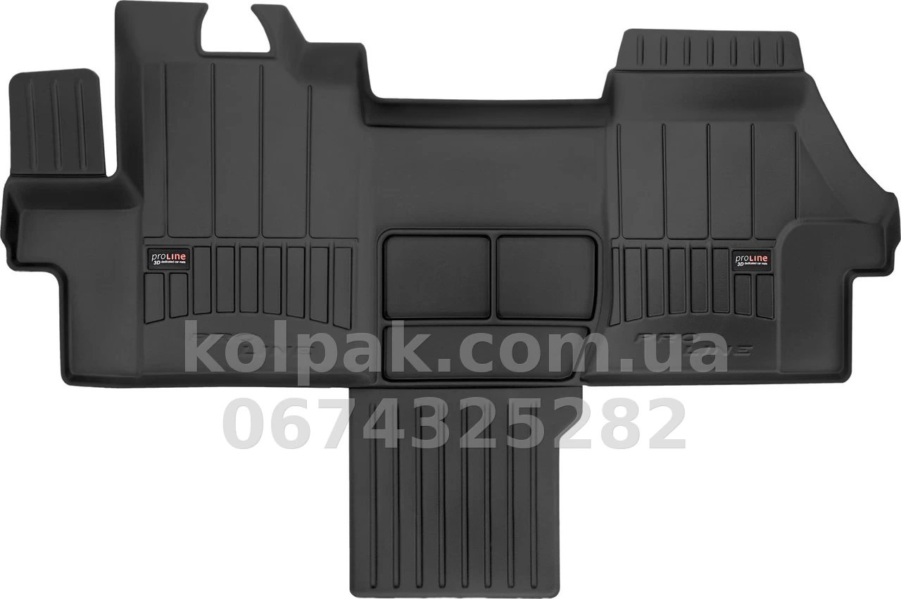Floor mats for Citroen Jumper/Peugeot Boxer/Fiat Ducato 2006-, 1 row, Proline 3D, Frogum, FG 3D408579 Floor mats for Citroen Jumper/Peugeot Boxer/Fiat Ducato 2006-, 1 row, Proline 3D, Frogum, FG 3D408579 β photo 1