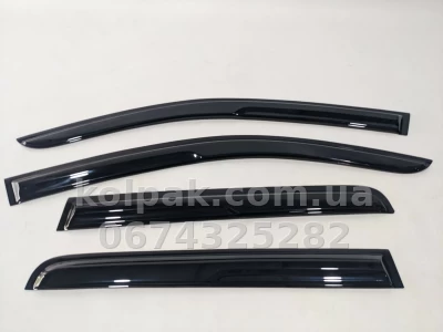 Дефлектори вікон Mitsubishi Outlander 2012–2021 HAVOC — накладні Дефлектори вікон Mitsubishi Outlander 2012–2021 HAVOC — накладні — фото 4