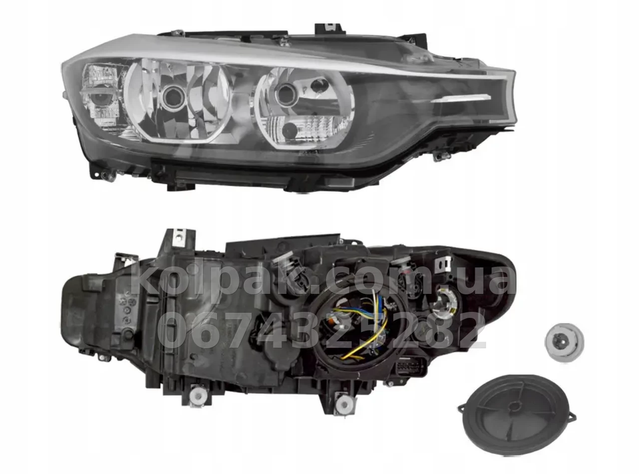 Front right headlight BMW 3-Series F30/31 2012-2015, electric adjustment, with levelling motor, without bulbs (H7/H7/PY21W/PW24W/H6W), Depo, 4441186RMLDEM2 Front right headlight BMW 3-Series F30/31 2012-2015, electric adjustment, with levelling motor, without bulbs (H7/H7/PY21W/PW24W/H6W), Depo, 4441186RMLDEM2 β photo 1