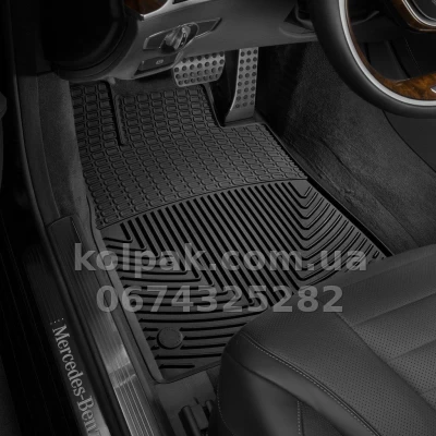 Килимки в салон Mercedes-Benz S-Class W222 2013-, передні, чорні, Weathertech W351 Килимки в салон Mercedes-Benz S-Class W222 2013-, передні, чорні, Weathertech W351 — фото 2