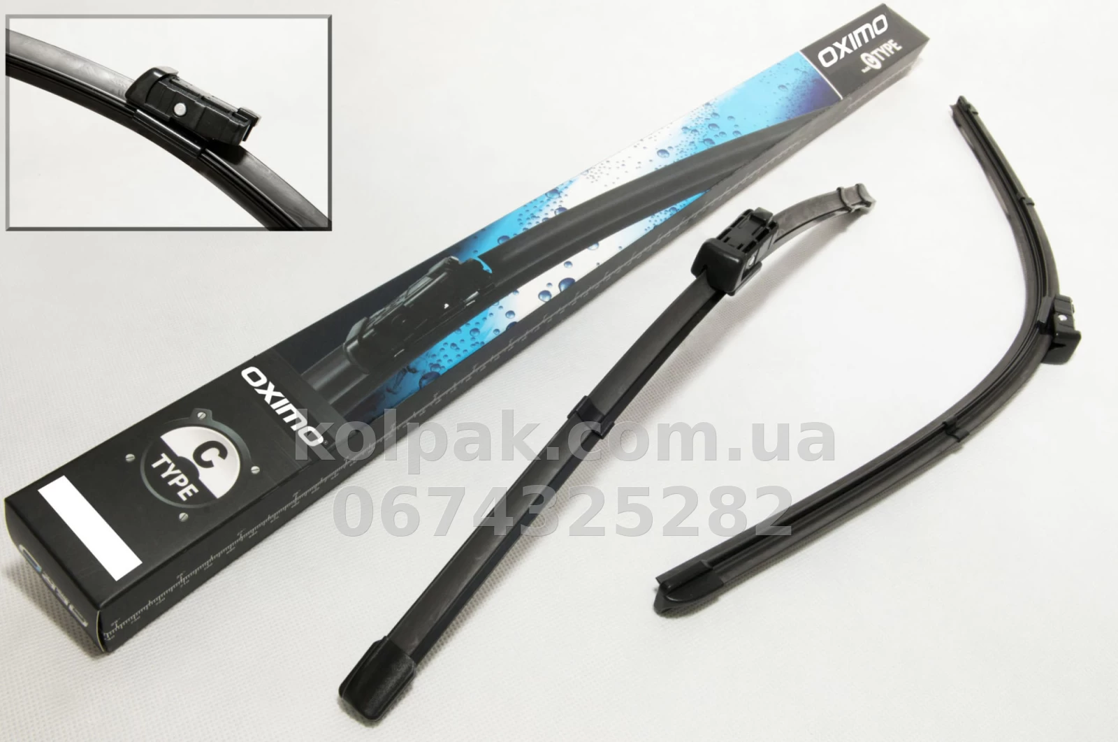 Wiper blades Ford C-max 2003-2010,set 2 pcs Oximo WA350525 Wiper blades Ford C-max 2003-2010,set 2 pcs Oximo WA350525 β photo 1