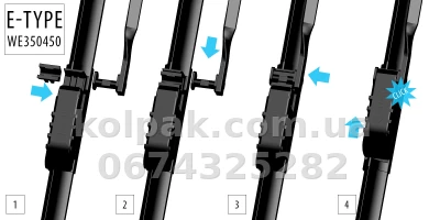 Wycieraczki Renault Scenic II 2003-2004, zestaw 2 szt. Oximo WE350450 — zdjęcie 4