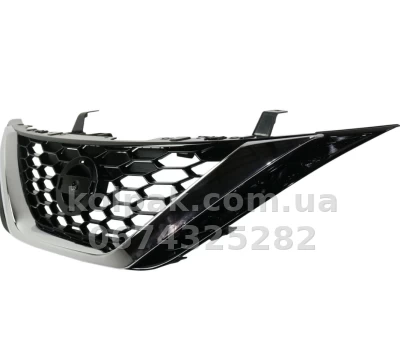Radiator grille Nissan Sentra 2016-2019, black/chrome-plated, AVTM, 185057990 — photo 2